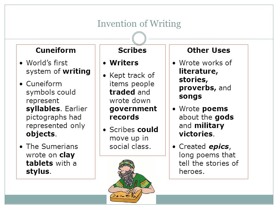The invention of writing and the earliest literatures plural